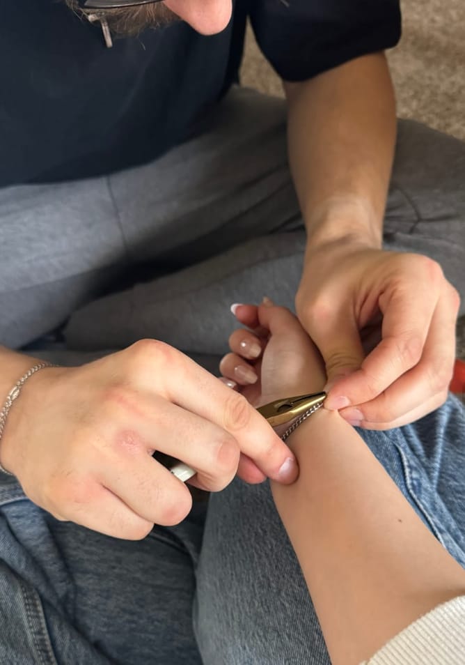 Customer photo review of Kit Bracelets Permanents Éternel