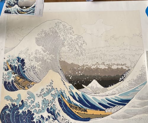 Customer photo review of The Great Wave off Kanagawa
