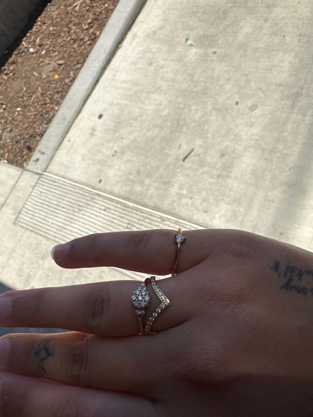 Customer photo review of Eternity Crown Crystal Ring