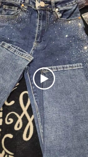 Customer video review of MB415 (I3) | Jean Skinny Azul Brillo | Menina | Venta Por Mayor