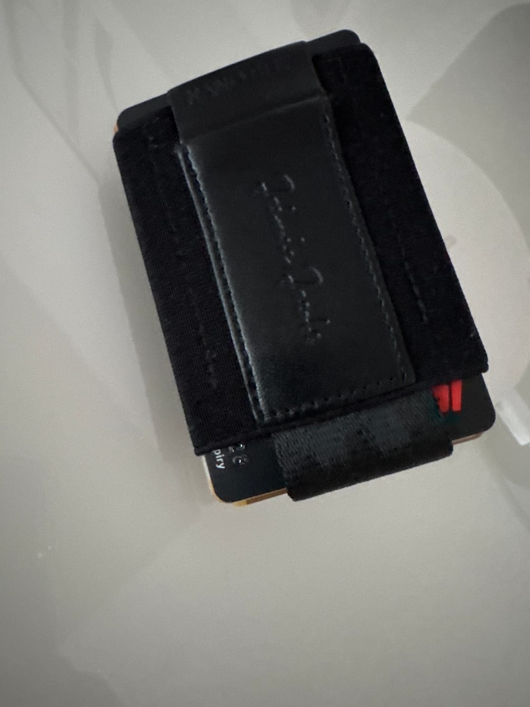 Customer photo review of Nano Boy Pocket card holder wallet with leather coin pocket