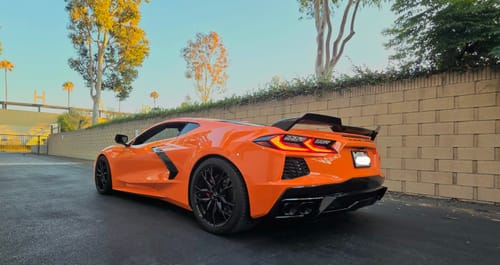 Customer photo review of Chevrolet Corvette C8 Wickerbill Rear Trunk Spoiler