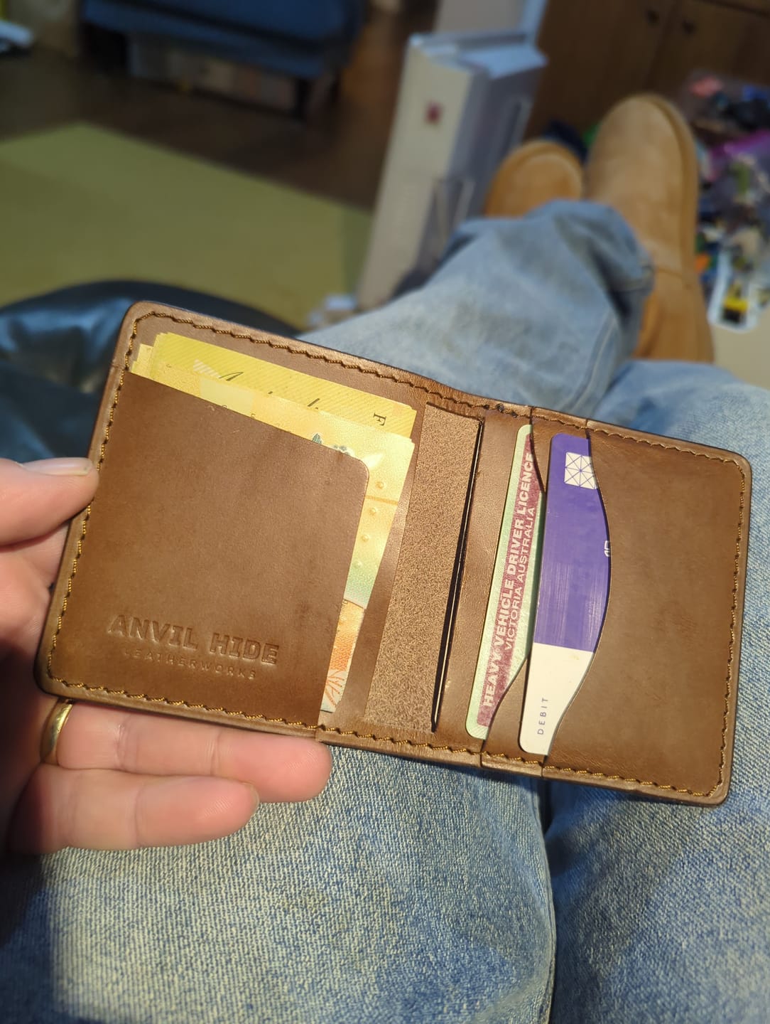 Customer photo review of The Bi-fold Wallet