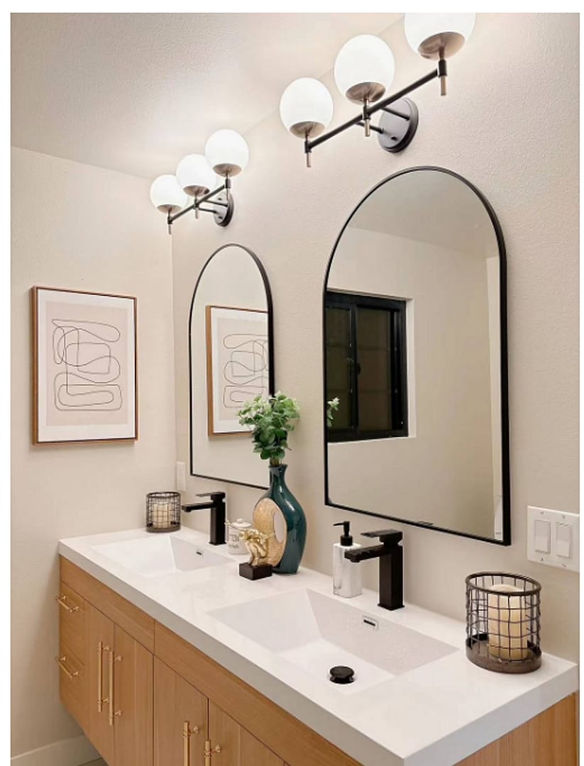 Customer photo review of Aqua 72“ Double Sink Floating Bathroom Vanity