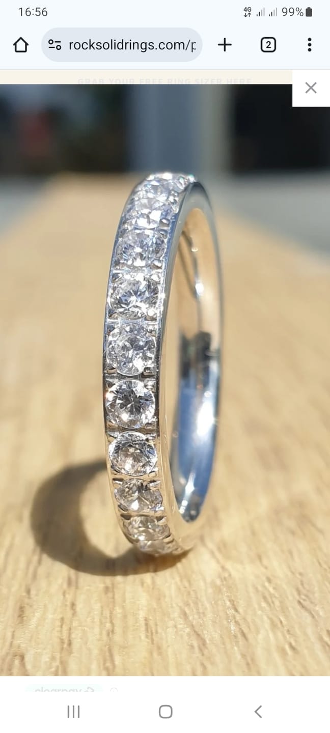 Customer photo review of Engrave Your Ring