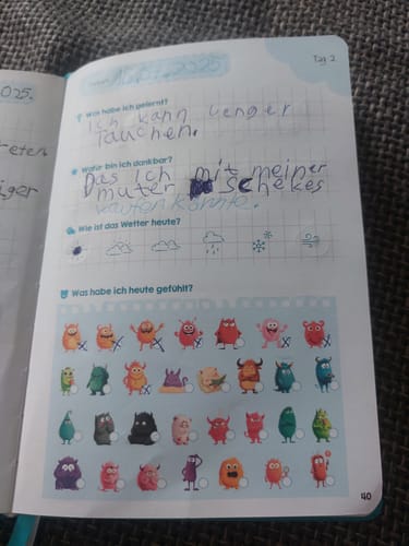 Customer photo review of Edubini Gefühlstagebuch für Kinder