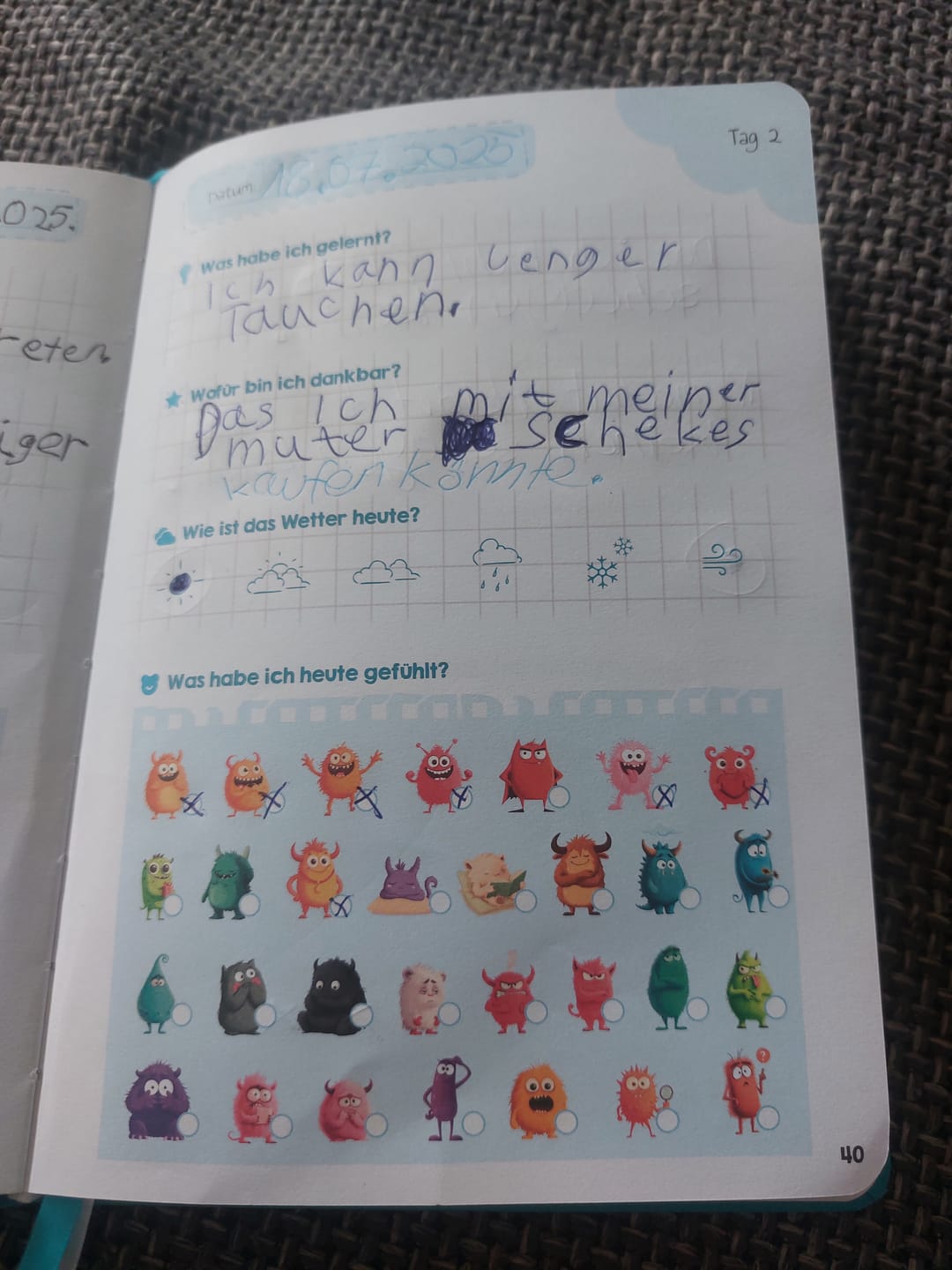 Customer photo review of Edubini Gefühlstagebuch für Kinder