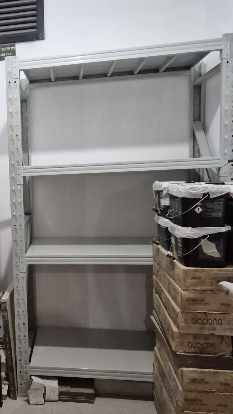 Customer photo review of מדפים מודולריים למחסן כוננית מתכת מודולרית 200/60/200