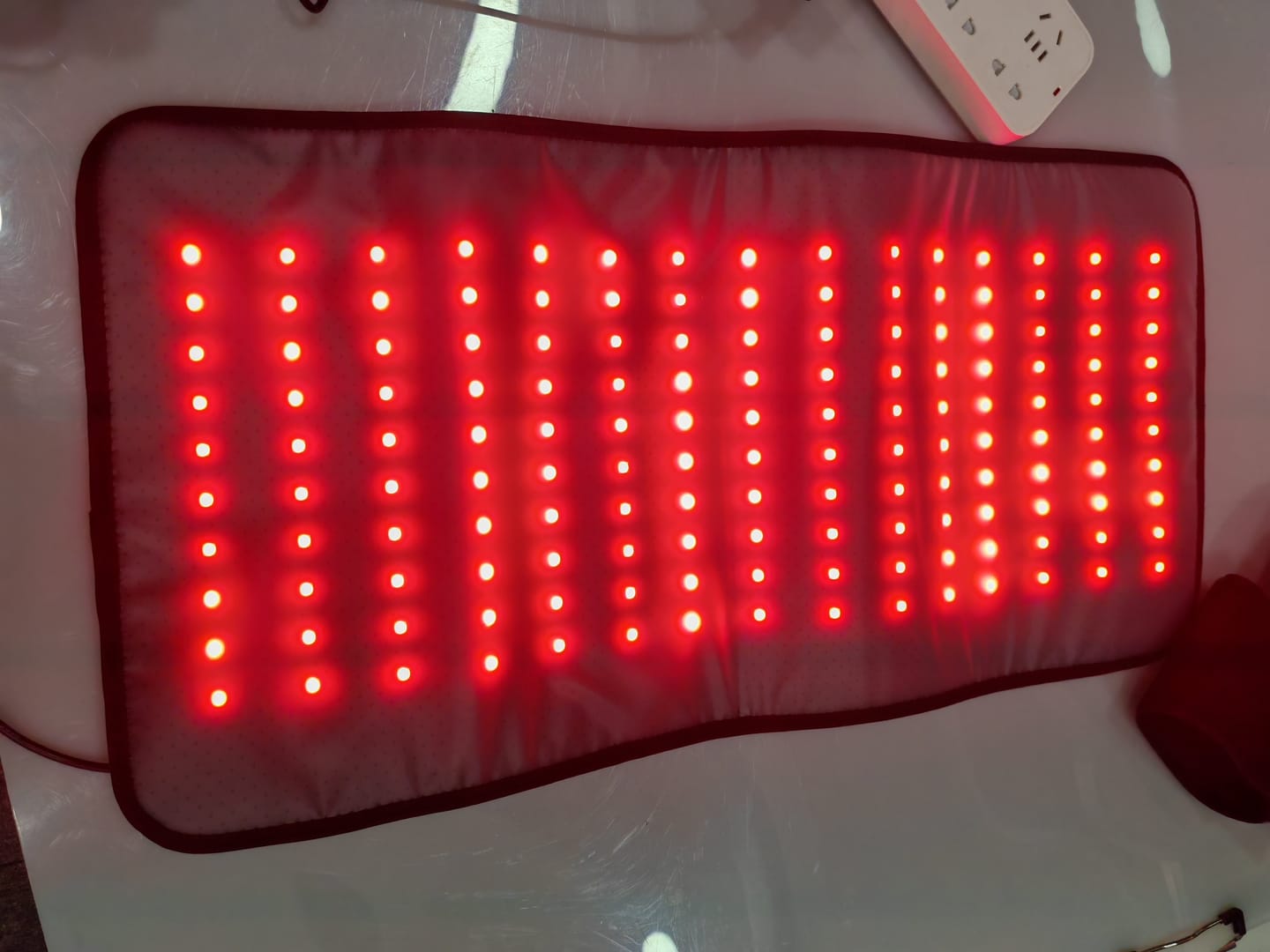 Customer photo review of LumyHealth Red Light Therapy Pad
