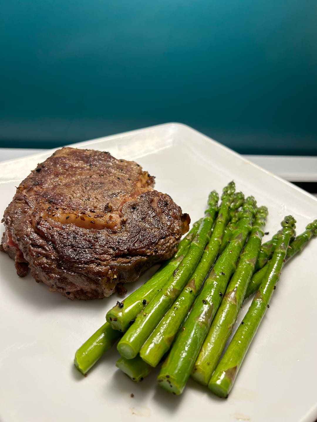 Customer photo review of Grass-Fed Ribeye Steak, 8-9oz
