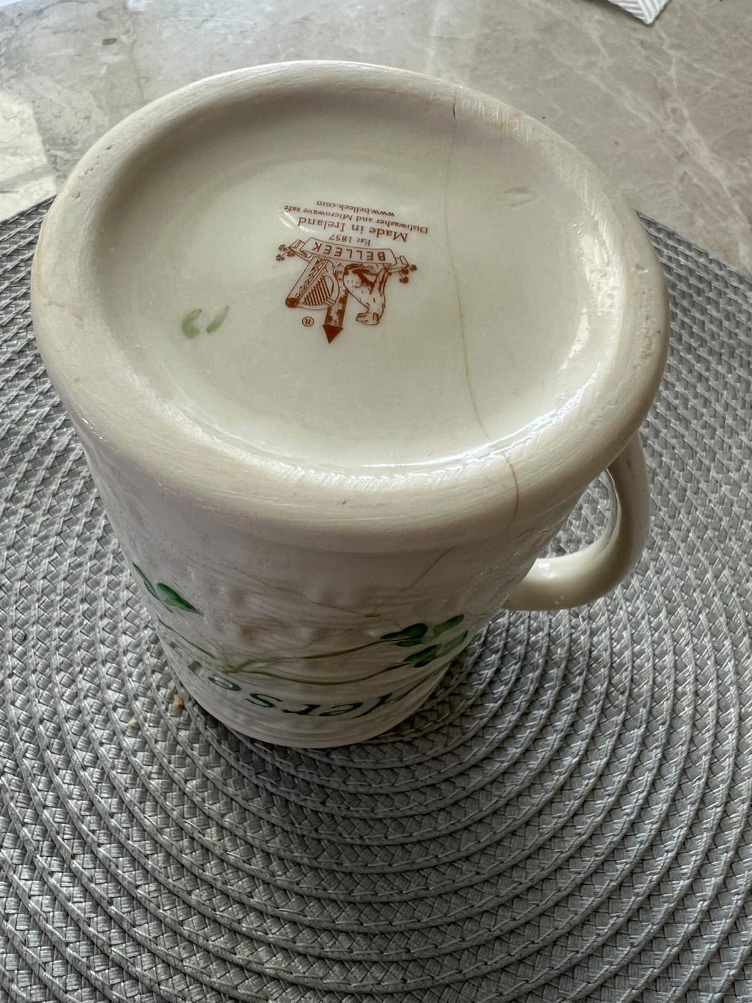 Customer photo review of Belleek Classic Herself Mug