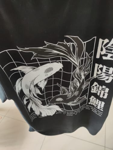 Customer photo review of Ying Yang Koi T-Shirt