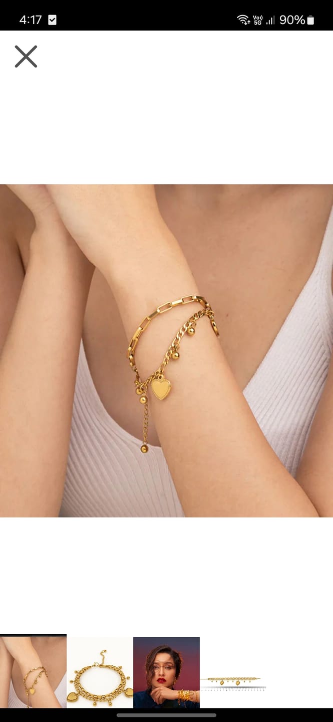 Customer photo review of Golden Flex Bracelet