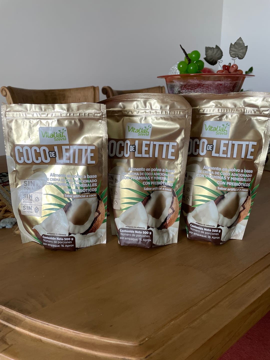 Customer photo review of Batido x500g bolsa- Coco de Leitte: Leche de Coco - X500 G