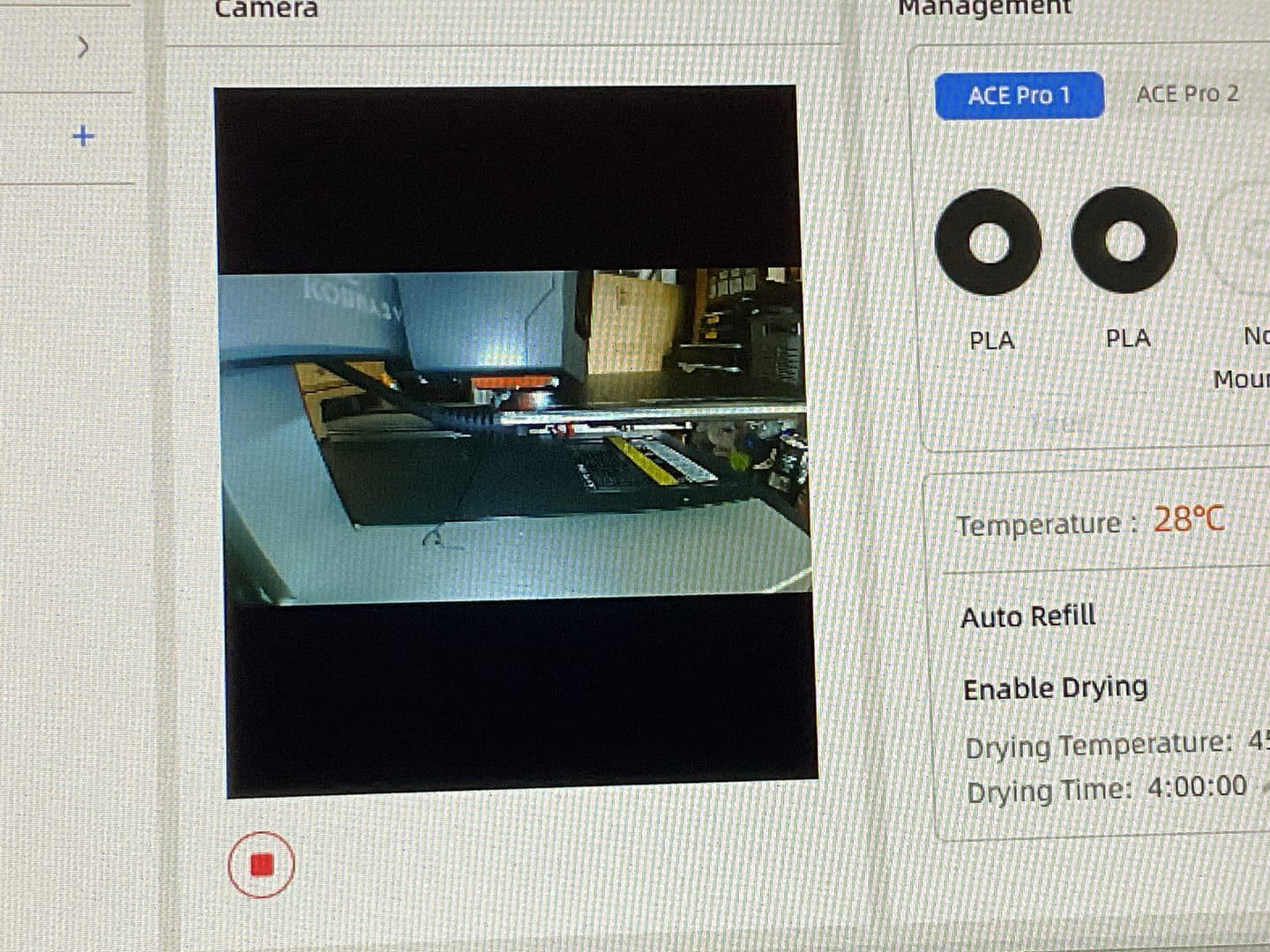 Customer photo review of Live View Camera for FDM 3D Printers