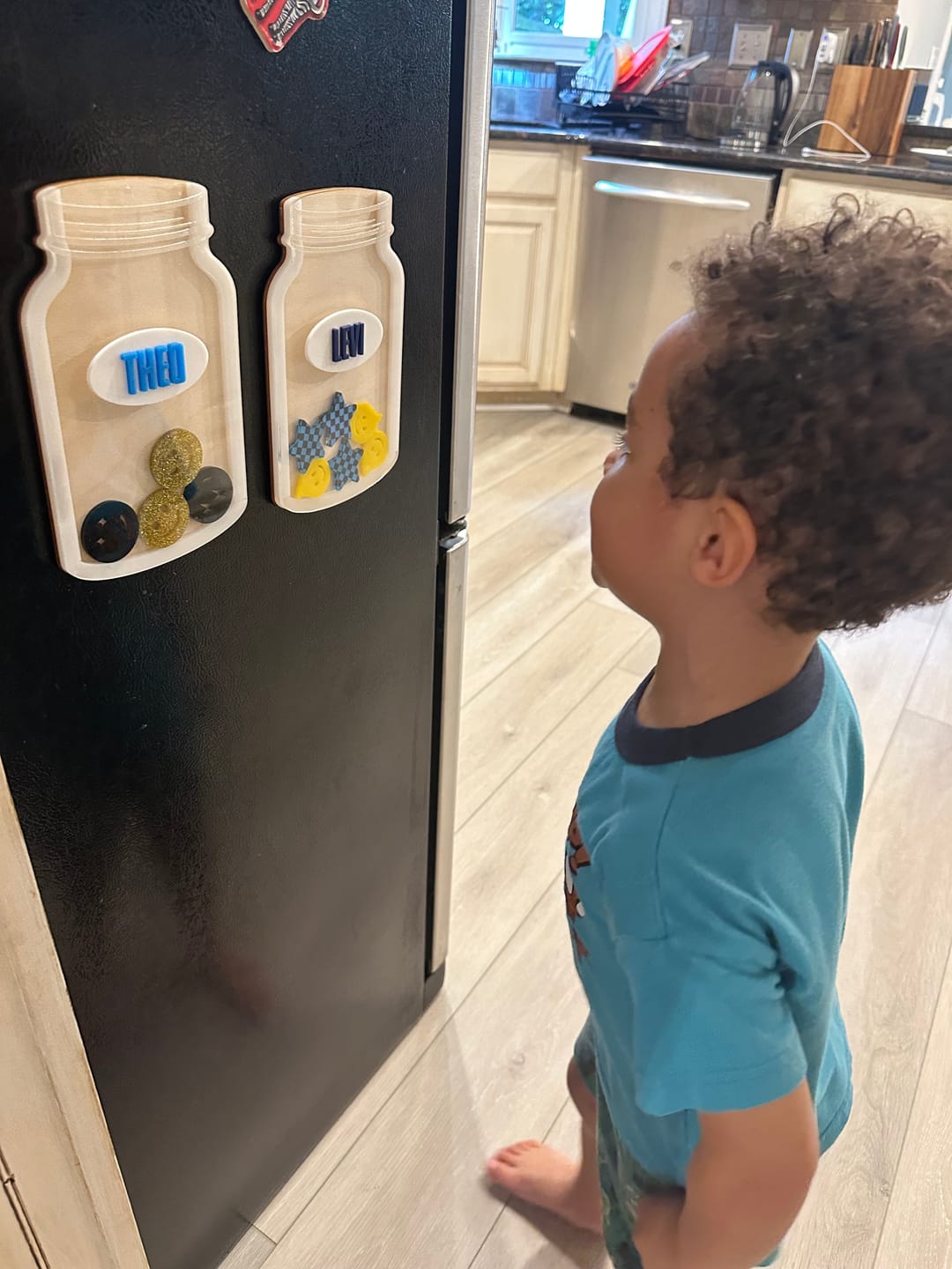 Customer photo review of Kids Reward Jar - Blue Smiles All Around