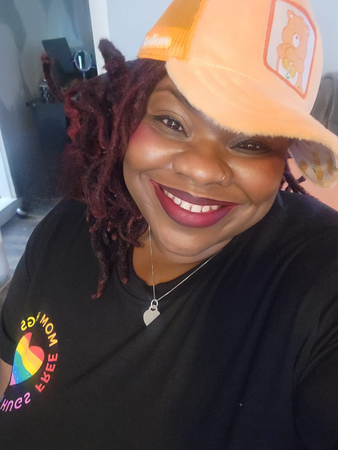 Customer photo review of OVERLORD X Care Bears:  Friendship Bear Trucker Cap