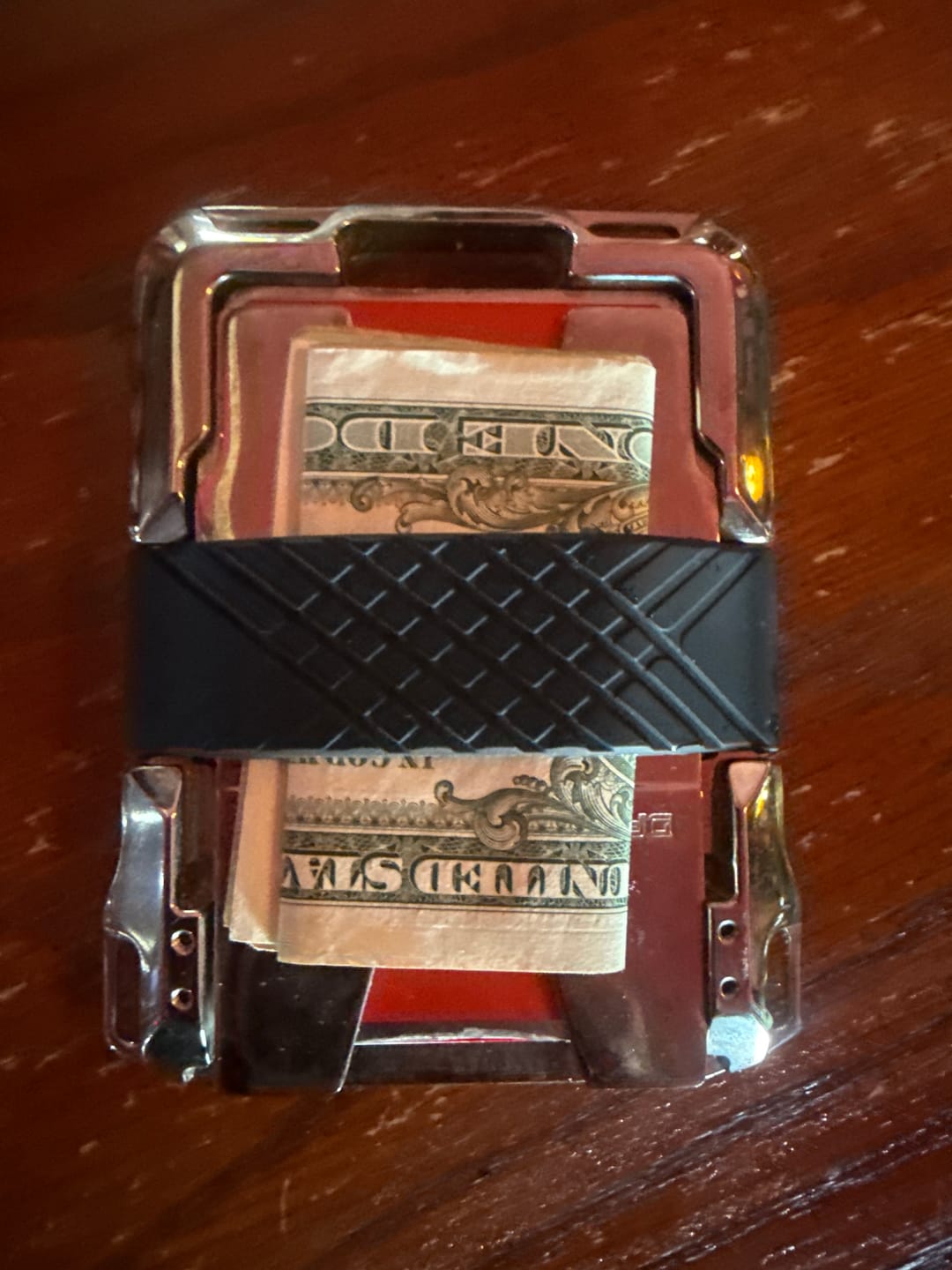 Customer photo review of M2 MAVERICK™ WALLET - NICKEL PLATED - HAND POLISHED - SINGLE POCKET LEATHER