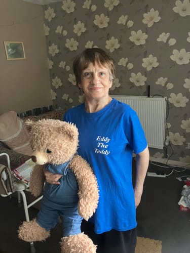 Customer photo review of Eddy's Army (Supporting Children In Hospital) T shirt