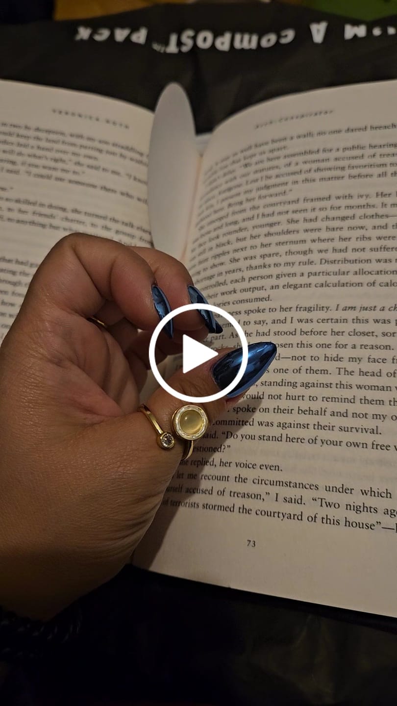 Customer video review of Moonstone Meditation Ring
