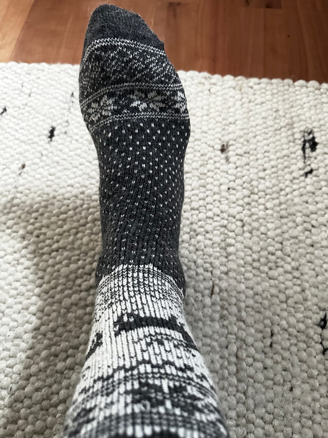 Customer photo review of Alpaka-& Merino Norweger-Socken