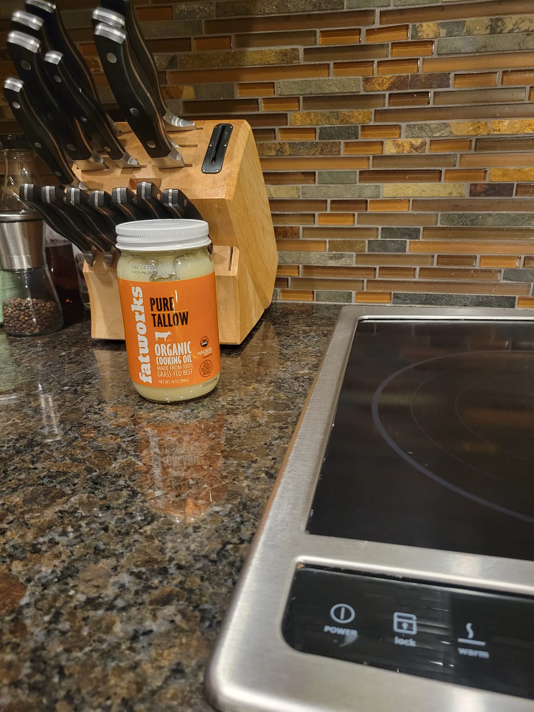 Customer photo review of Organic Grass Fed Beef Tallow (14 oz)