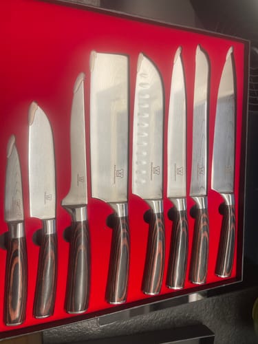Customer photo review of Asiatisches Messerset Premium 8-teilig