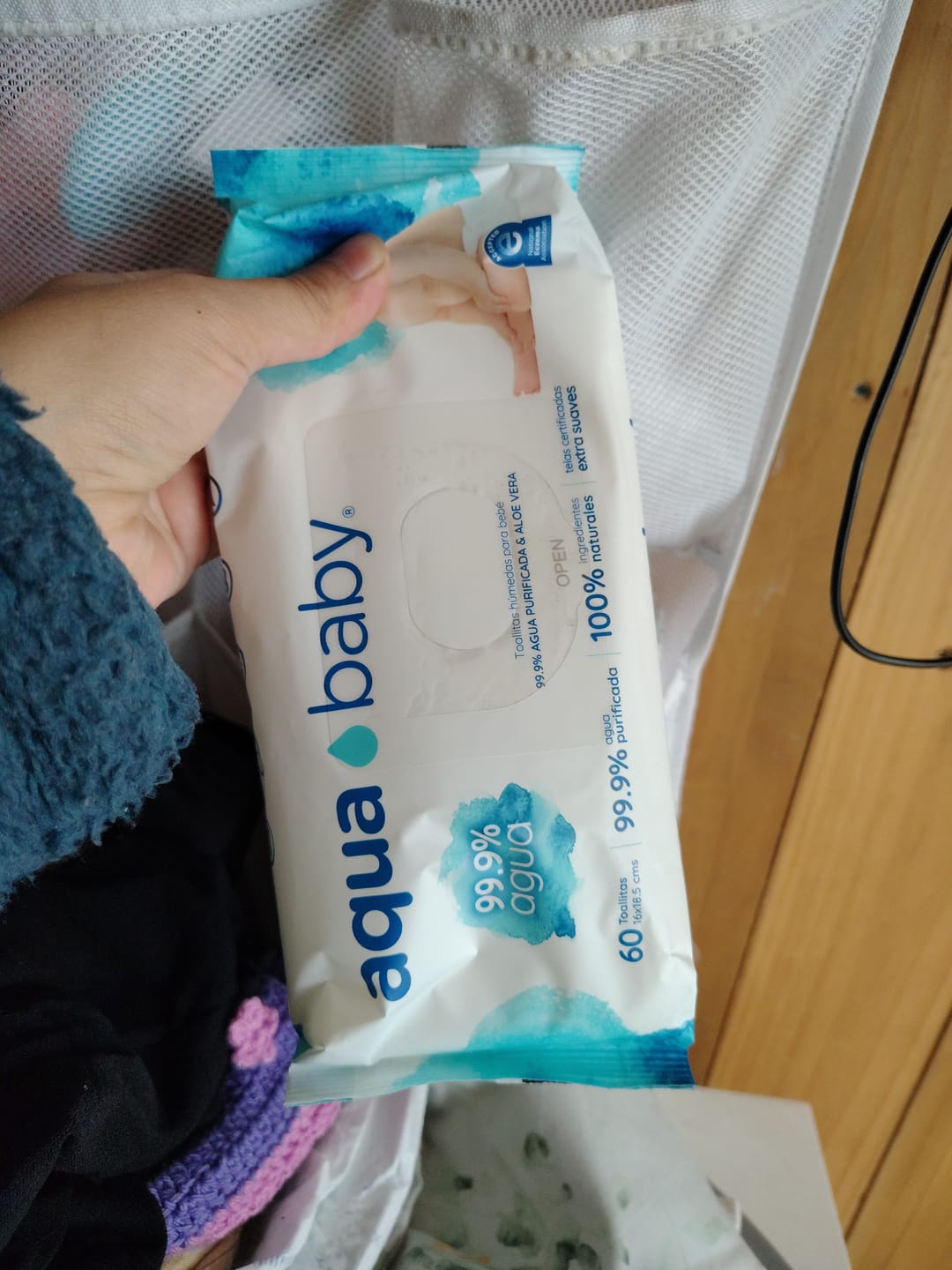 Customer photo review of Aqua Baby 36 Bolsas de 60 Toallitas Húmedas