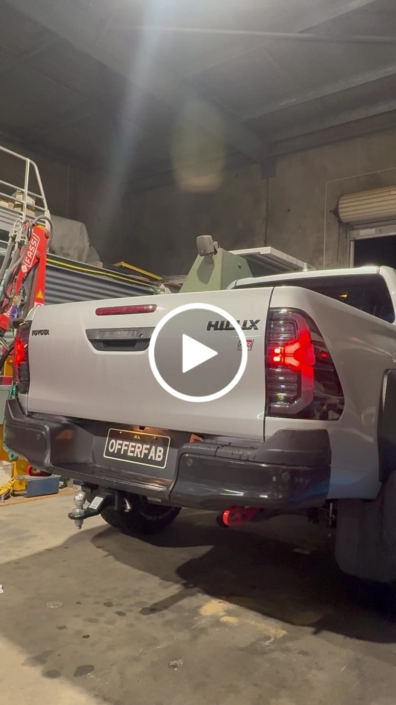 Customer video review of Blacked Out LED Tail Lights for Toyota N80 Hilux (GR Style)