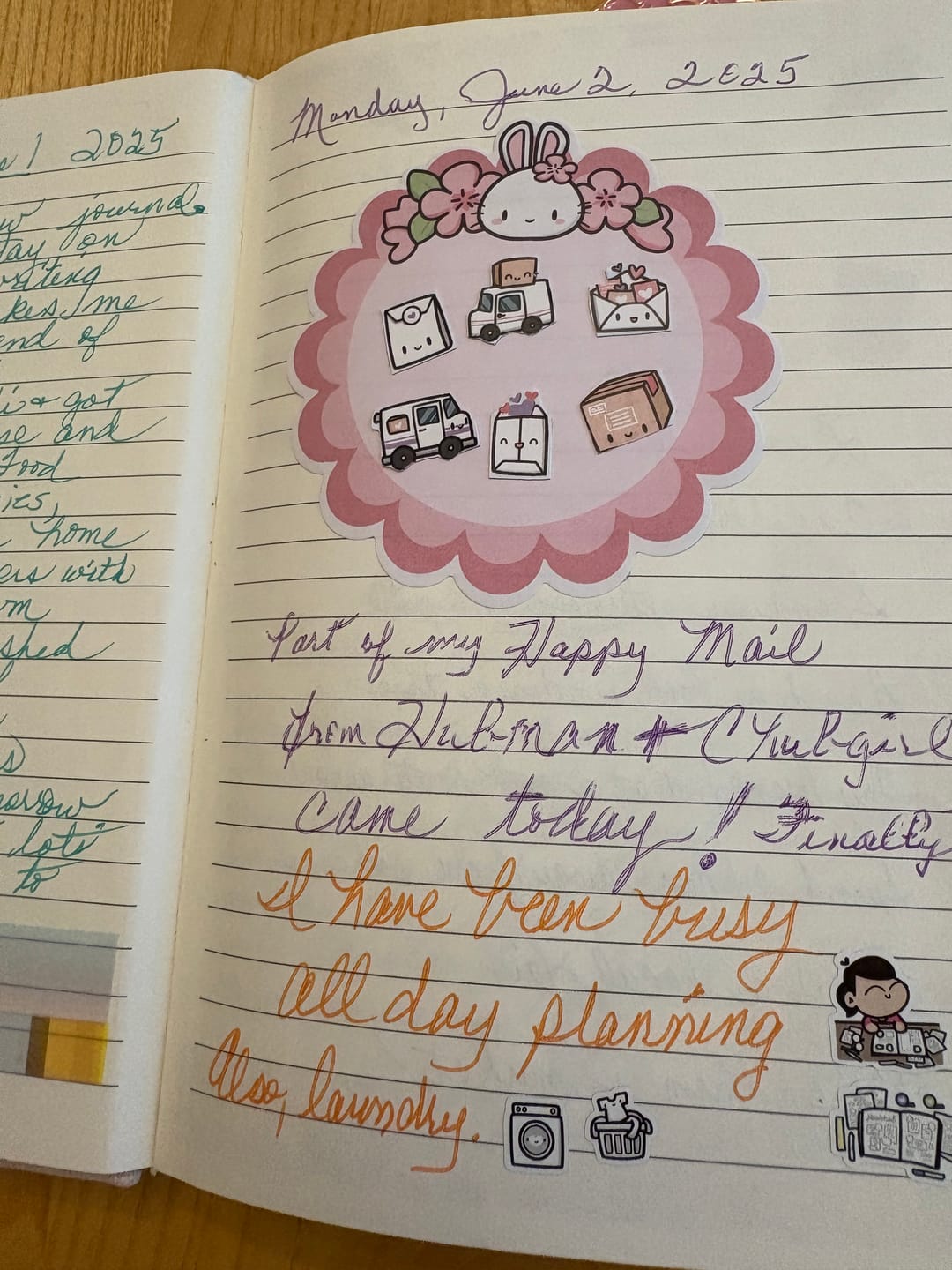 Customer photo review of Happy Packages Planner Stickers