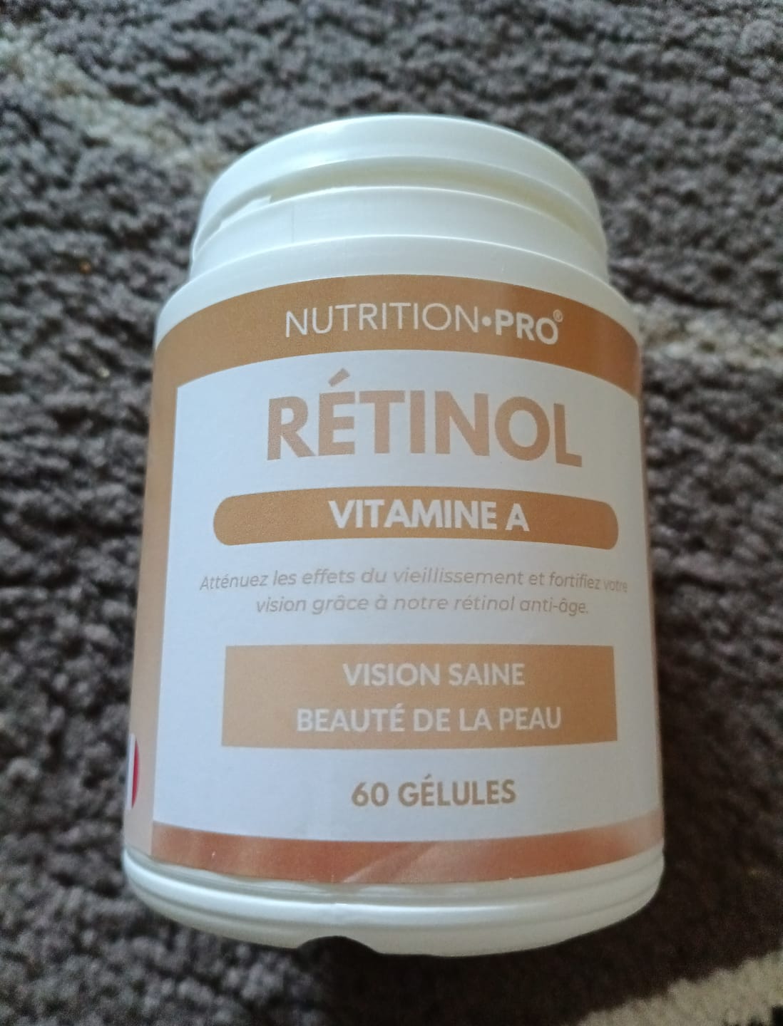 Customer photo review of RÉTINOL (VITAMINE A) - 60 GÉLULES