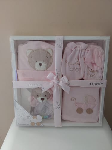 Customer photo review of 5pc Baby Essentials Gift Set | Pink