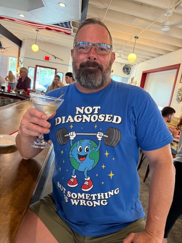 Customer photo review of Not Diagnosed T-Shirt