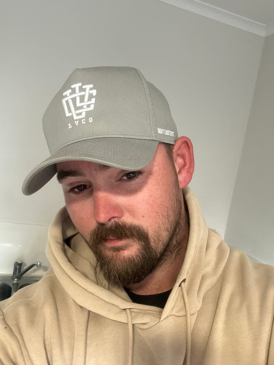 Customer photo review of LVCO "Grey" A-Frame LVCO Snapback