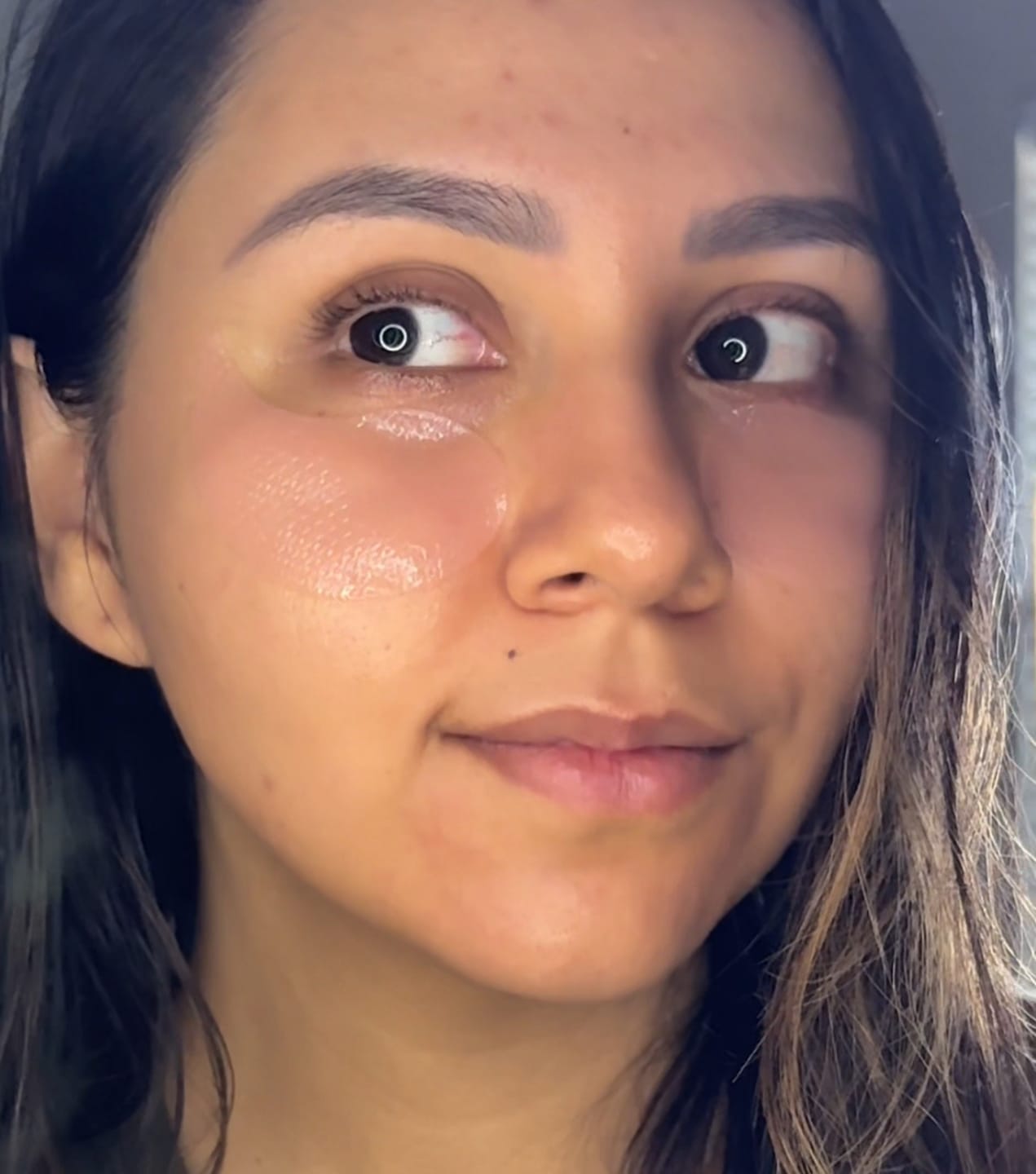 Customer photo review of PDRN retinal eye patch Glow jelly