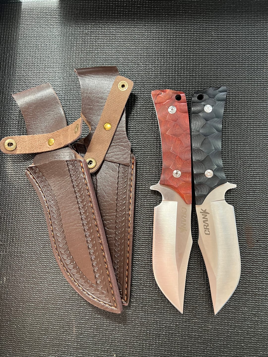 Customer photo review of Outdoor/Hunting D2 Steel Shinarp Fixed Blade w/ Leather Sheath