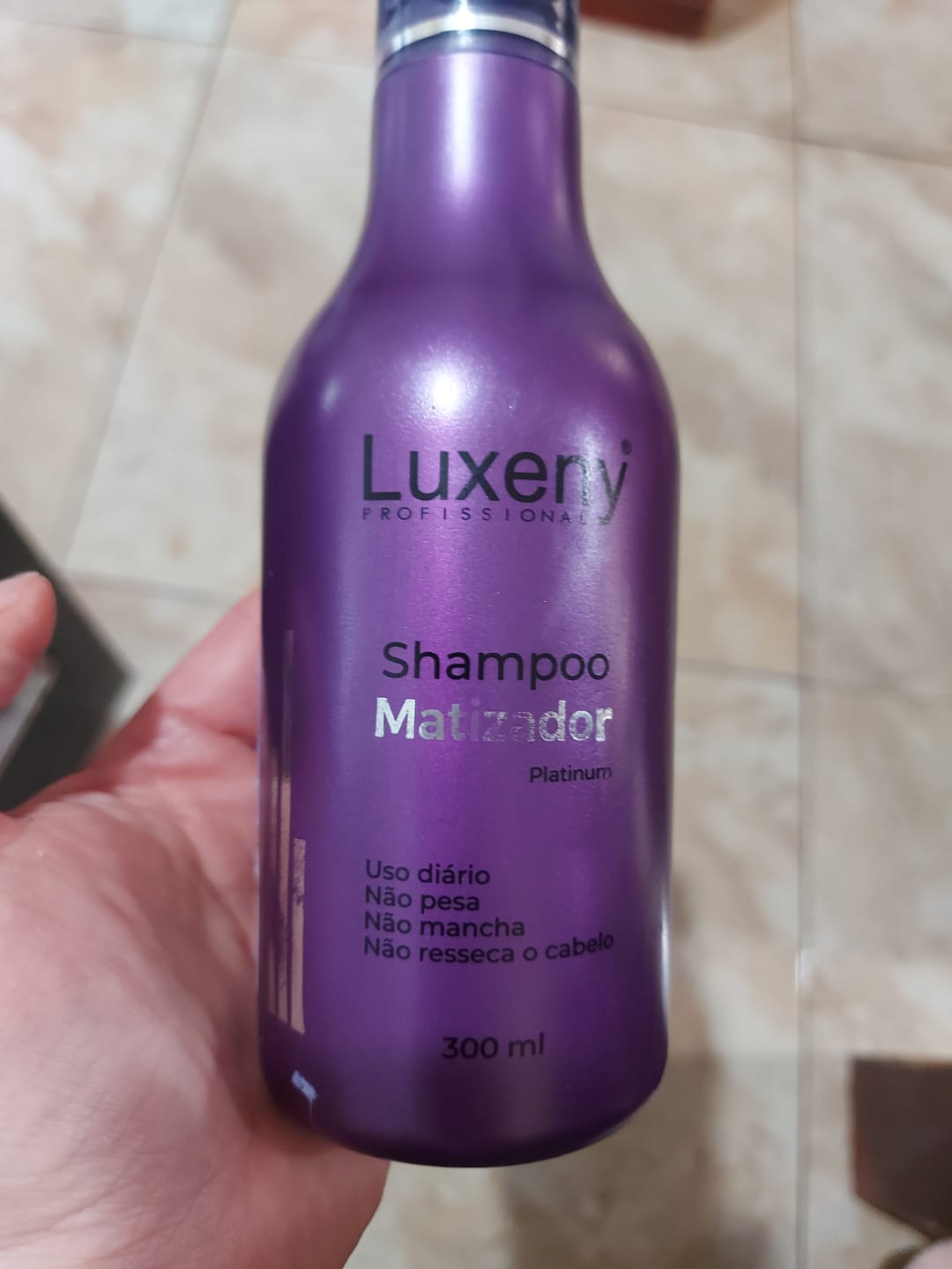 Customer photo review of Shampoo Matizador Platinum 300 ml