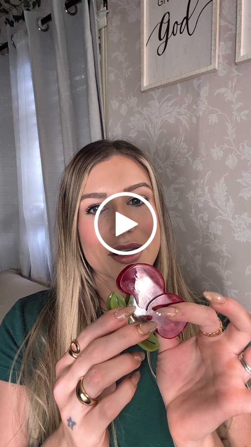 Customer video review of Large Maraschino Cherries Hair Claw Clip