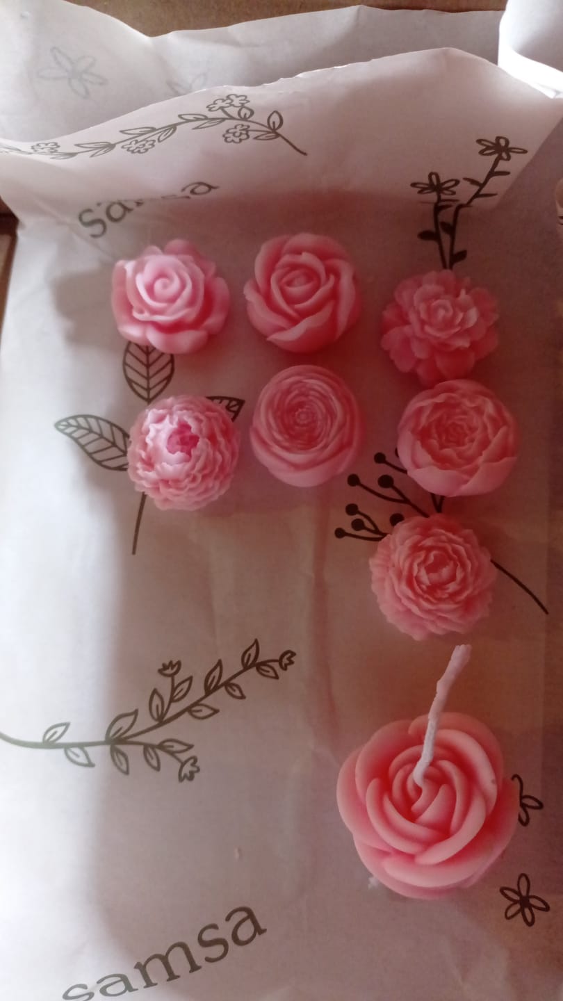 Customer photo review of Kit inicial Velas Desmoldables + Taller