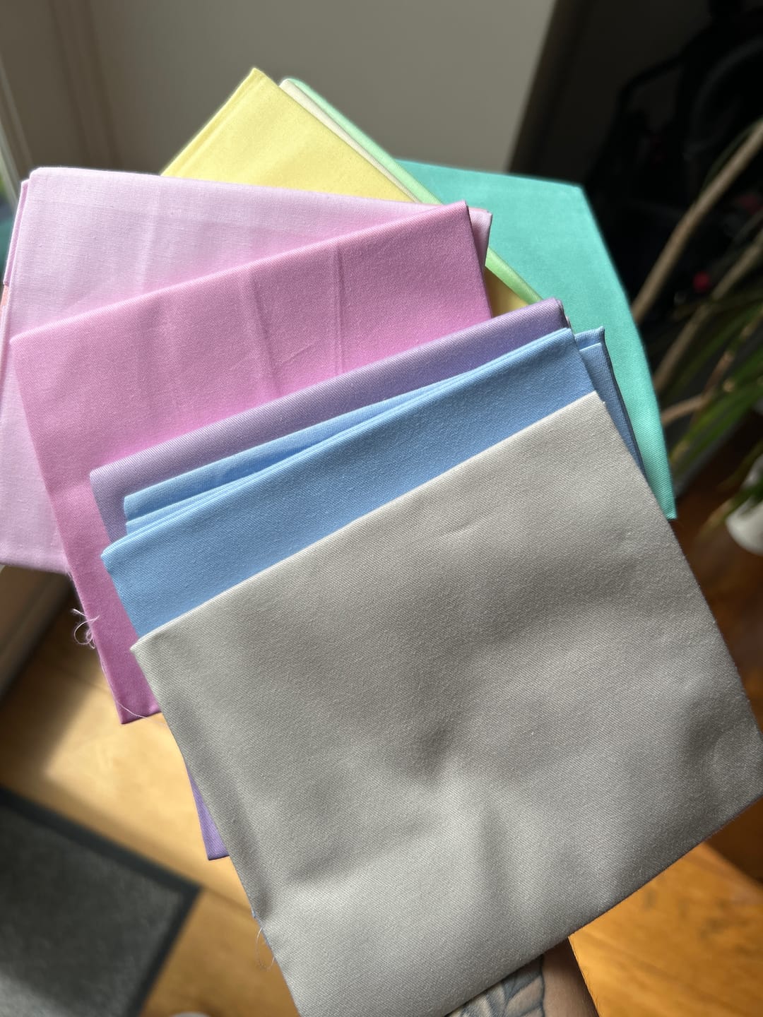 Customer photo review of Plain 14 Piece Cotton Fat Quarter Bundle - Big Pack