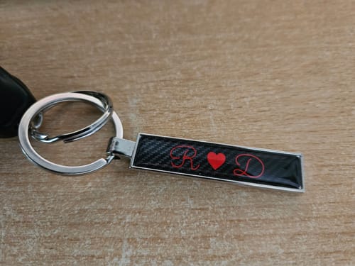 Customer photo review of Kennzeichen Schlüsselanhänger Mini Nummernschild Metall