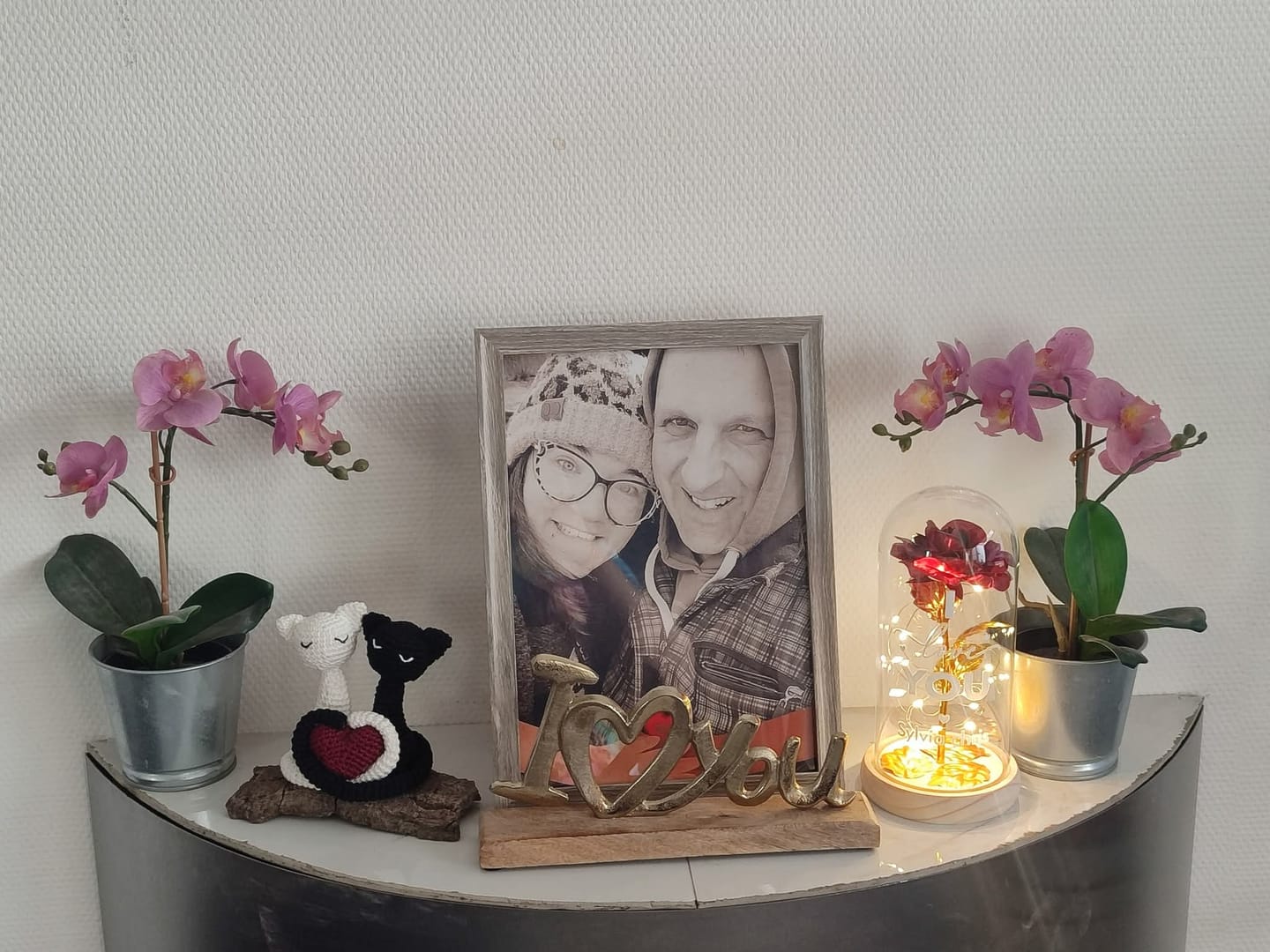 Customer photo review of Ich liebe dich - Paar-Goldene Rose