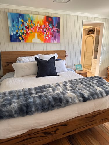 Customer photo review of Colorful Abstract Textured Painting Canvas #AT101