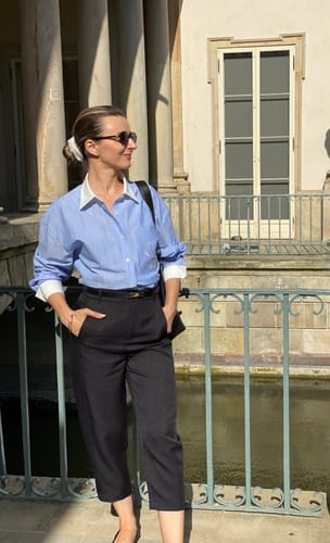 Customer photo review of LILY Versatile Straight-Leg Crop Pants