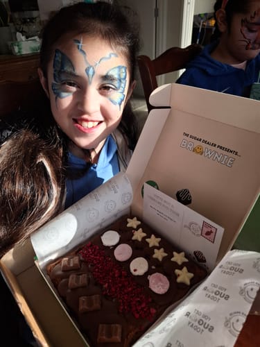 Customer photo review of No added gluten brownie