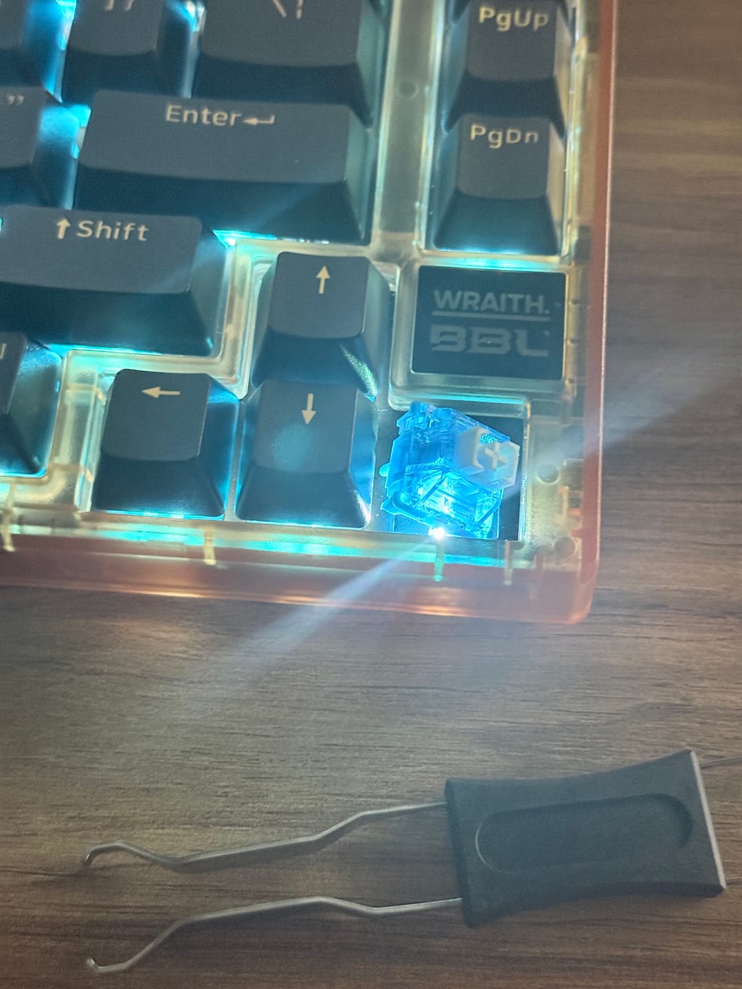 Customer photo review of Wraith W75 V2 [BBL Edition] Klavye (Manyetik Switch / HE)