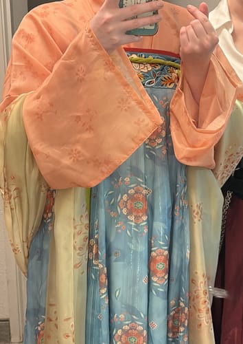 Customer photo review of Chang'An 长安 Tang Dynasty Embroidered Hezi Restoration Qixiong Ruqun Set