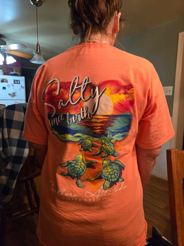 Customer photo review of Salty Since Birth - Coral