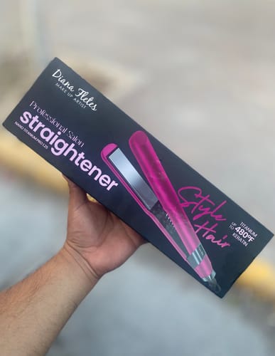 Customer photo review of Plancha Profesional Titanium con Tecnología Italiana Diana Fletes