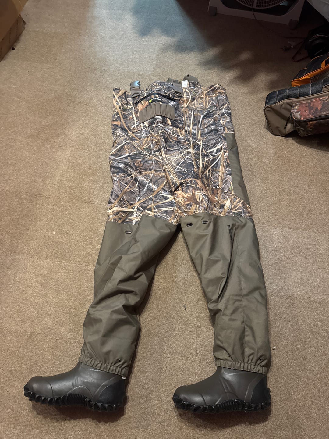 Customer photo review of AquaWade Duck Waterfowl Hunting Breathable Chest Waders